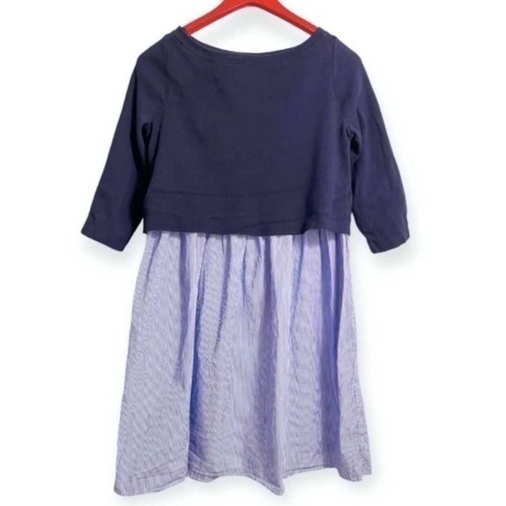 COS navy and light purple mini dress